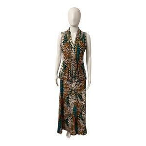 East 5th Multicolor Sleeveless Maxi Skirt Set Size S